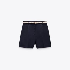 Zara Double Faced Belted Shorts